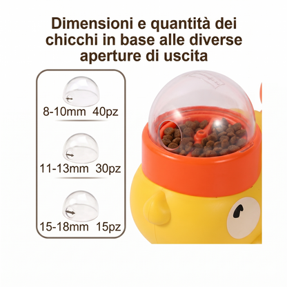 Dispenser Interattivo 'Duck' - Anti-Noia & Slow Feeder