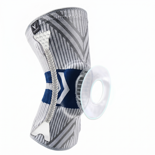 Ginocchiera Sportiva a Compressione 3D con Anello in Silicone e Molle Laterali | Supporto per Basket e Pallavolo