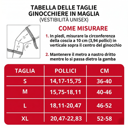 Ginocchiera Sportiva a Compressione 3D con Anello in Silicone e Molle Laterali | Supporto per Basket e Pallavolo