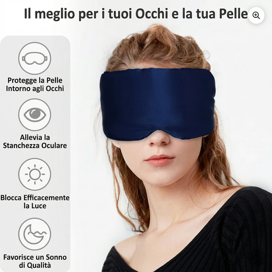 Mascherina da notte in seta di gelso