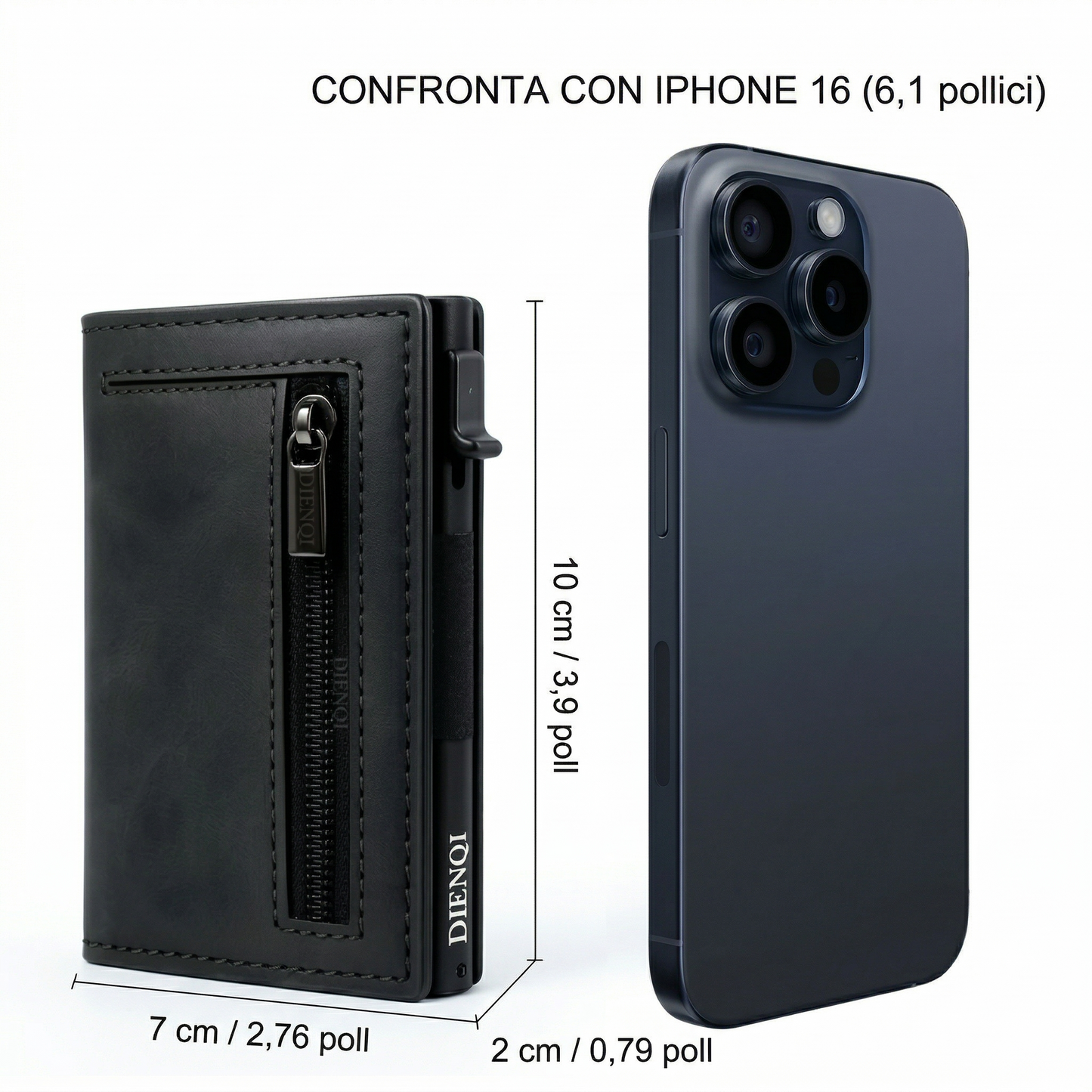 Porta carte di credito uomo con RFID